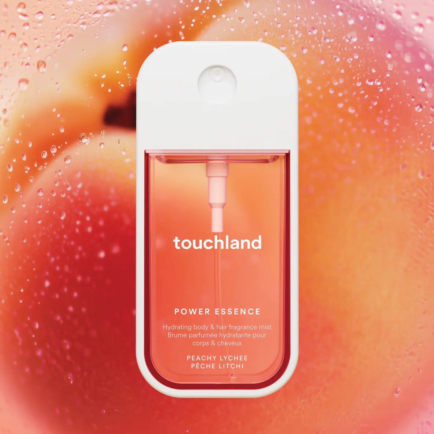 Peachy Lychee Body & Hair Fragrance Mist – Hydrating & Scented Power Essence