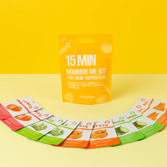 15 Min Nourish Me Kit – K-Beauty Self-Care (10-Pack Face Mask Set)